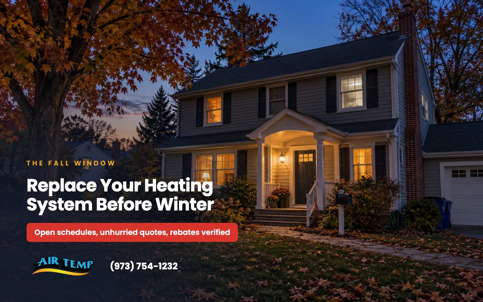 Replace Your Heating System Before Winter: The Fall Window in North Jersey